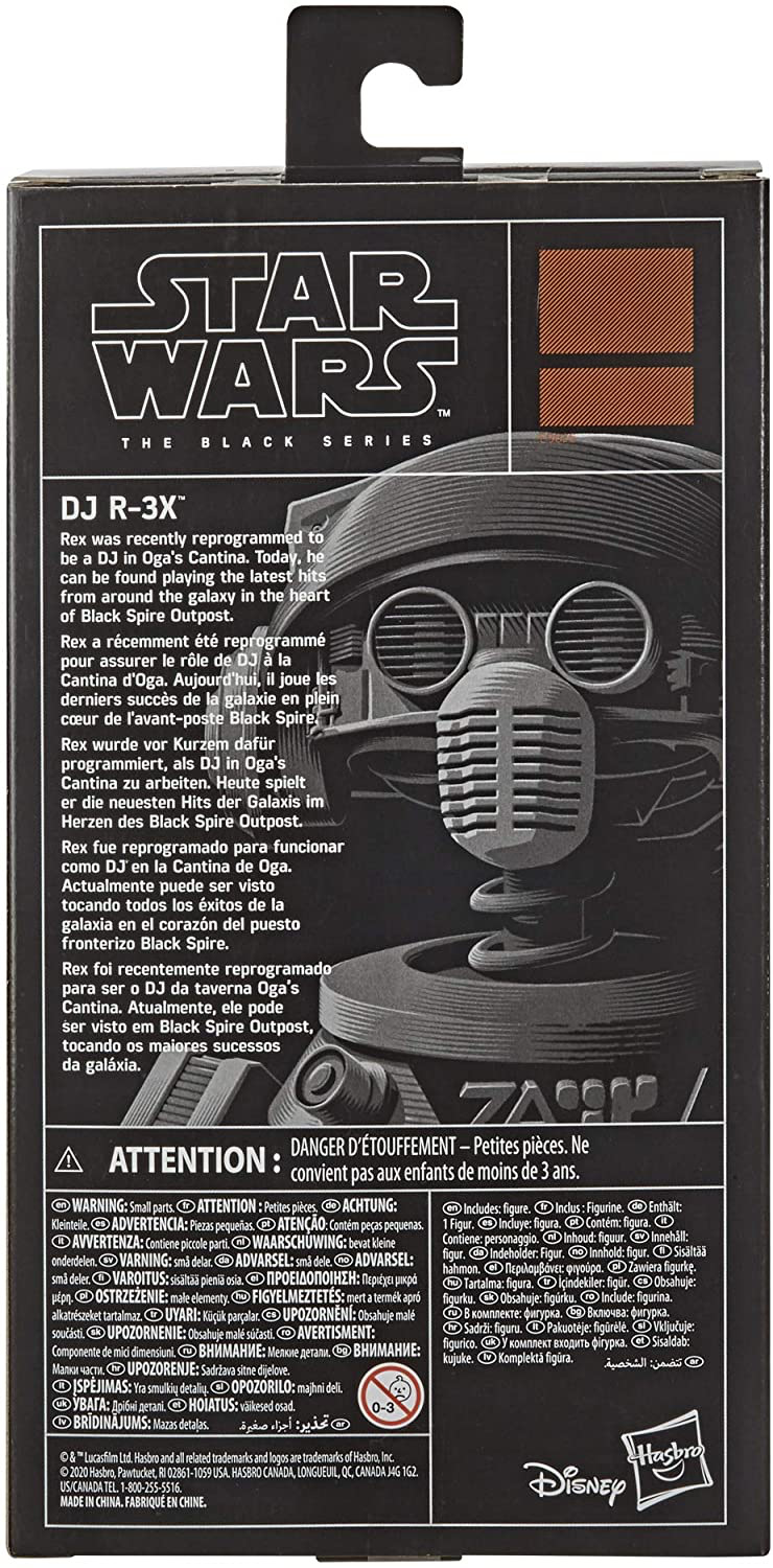 Star Wars The Black Series DJ R-3X - Action Figure 15 Cm - Giocattolo Da Collezione Galaxy's Edge Per Bambini 4+