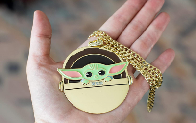 New The Mandalorian The Child in Gold Carriage Pendant Necklace available!