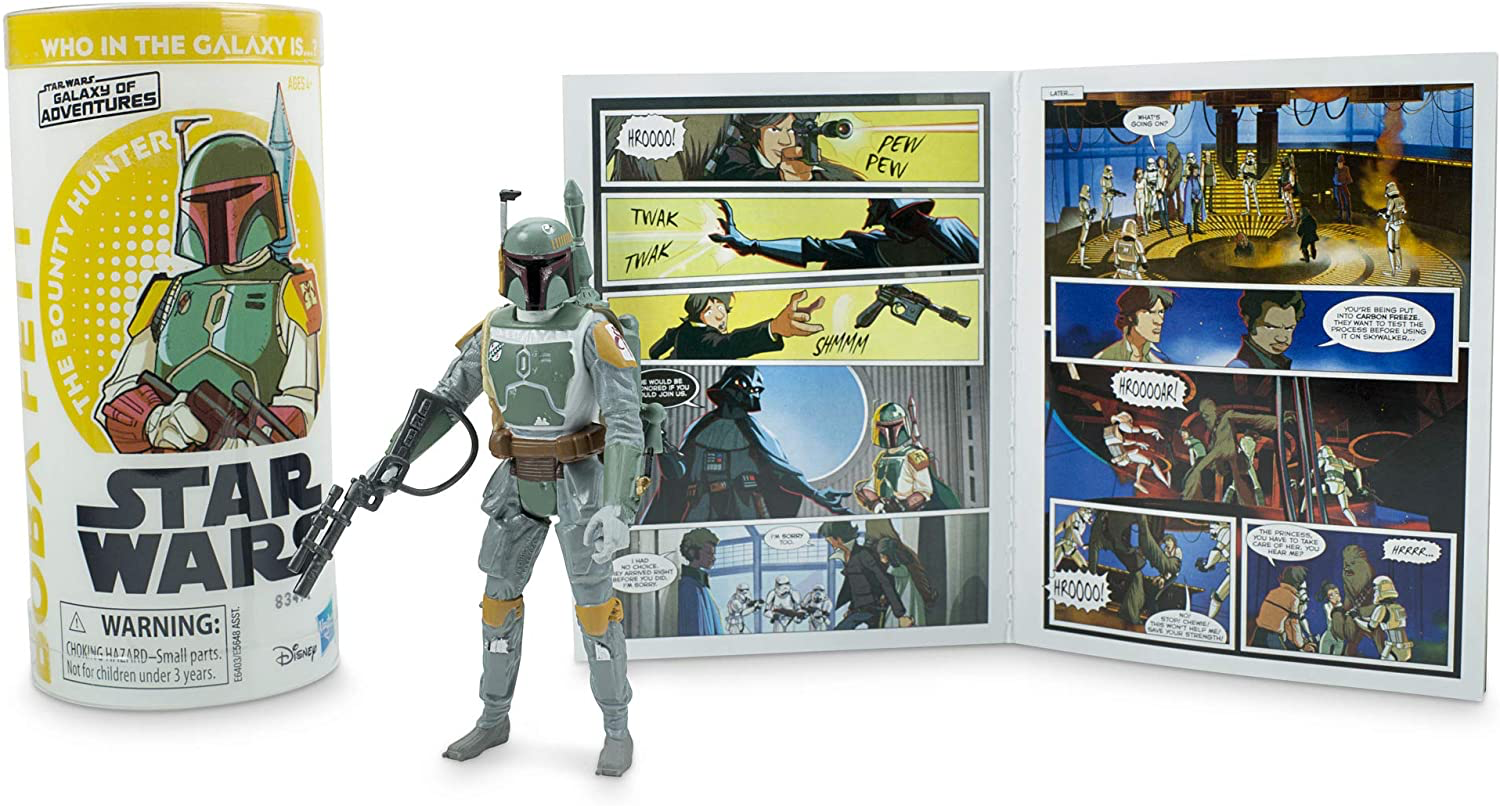 SWGOE Boba Fett Figure and Mini Comic Set 3