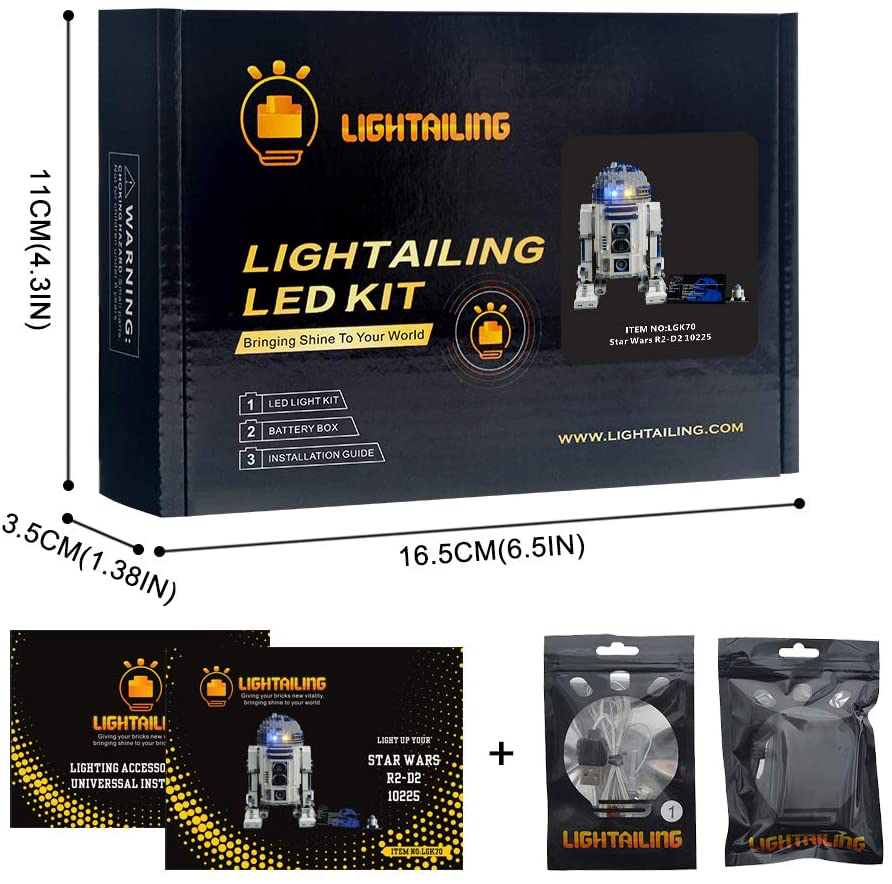 SW R2-D2 Led Lightailing Lego Set 3