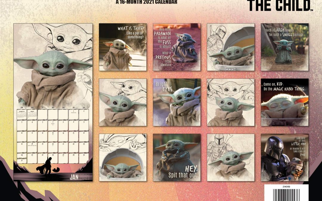 New The Mandalorian The Child 2021 Wall Calendar available now!