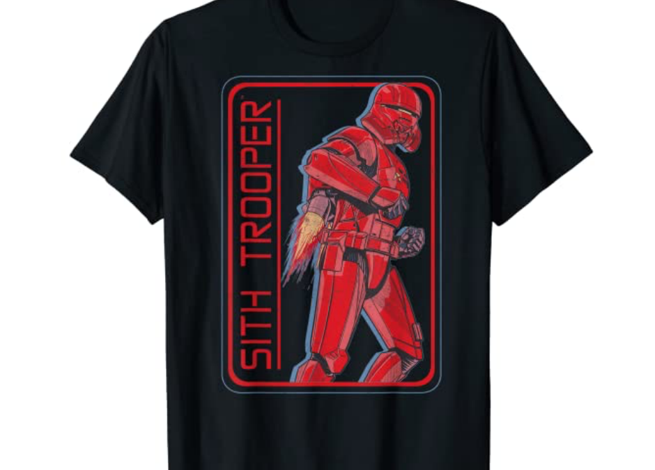 New Rise of Skywalker Sith Jet Trooper T-Shirt available now!