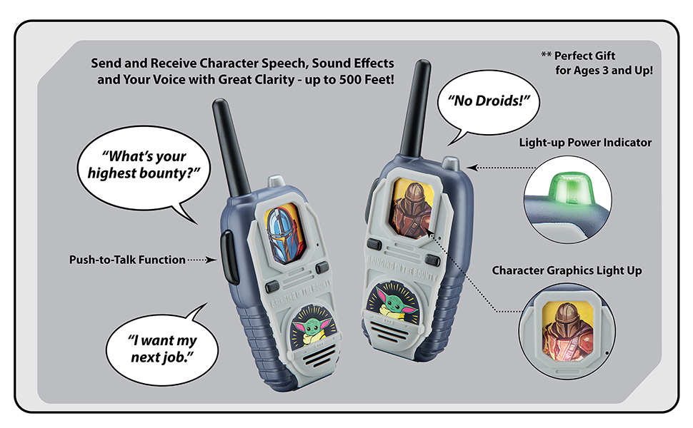 New The Mandalorian The Child Walkie Talkies Set available now!