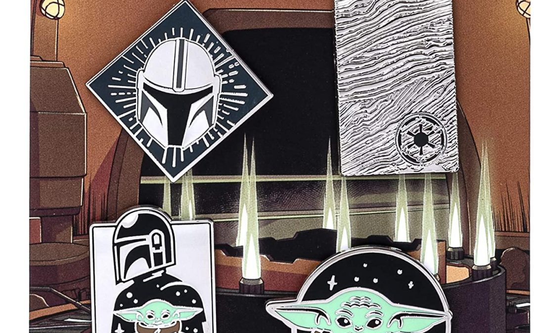 New The Mandalorian 4 Piece Enamel Pin Set available for pre-order!