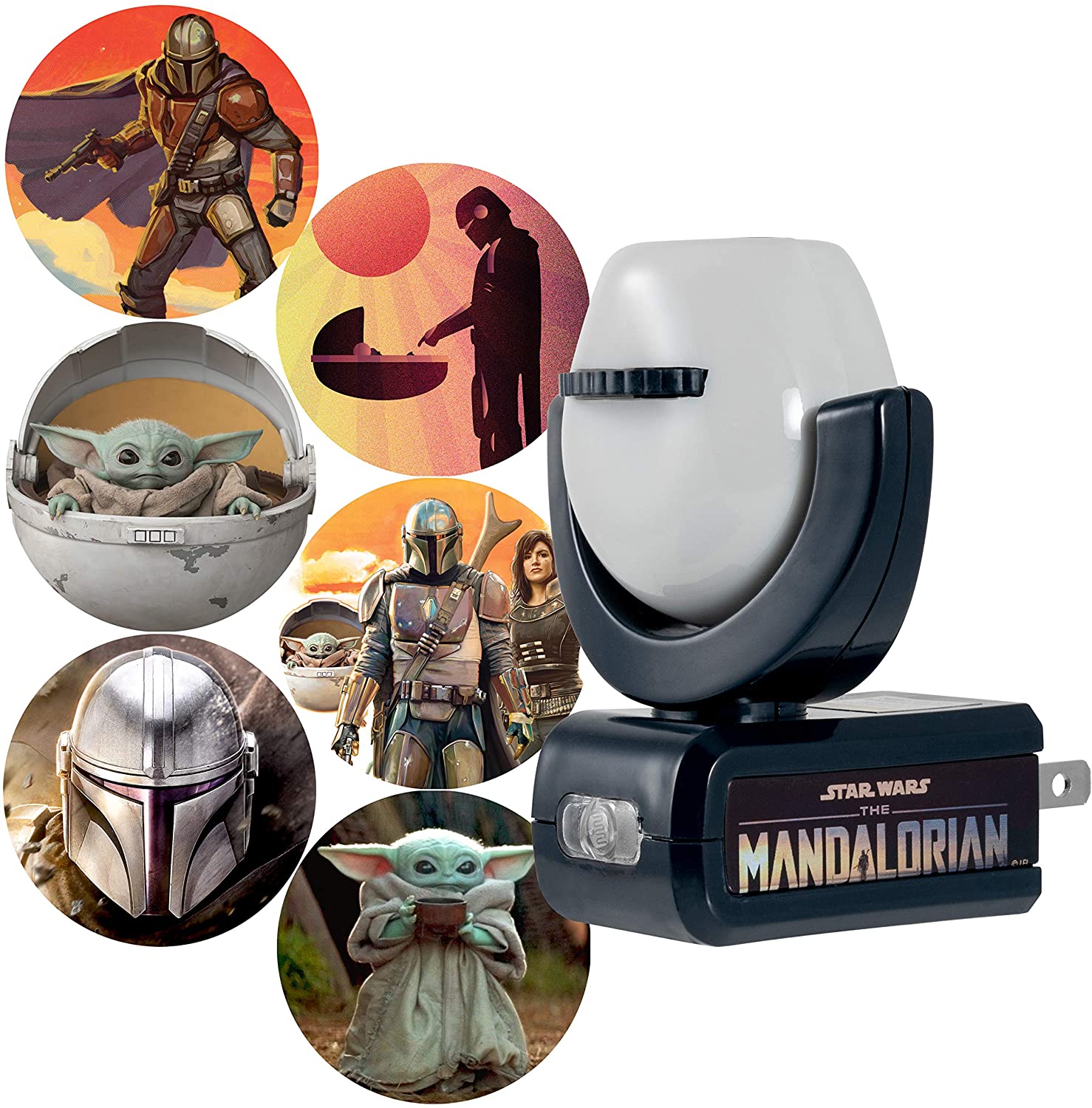 thumbnail image 2 of Mandalorian Star Wars 3D Night Light – 14 Colors With Remote & USB – Cool Lamp For Fans 2 of 6