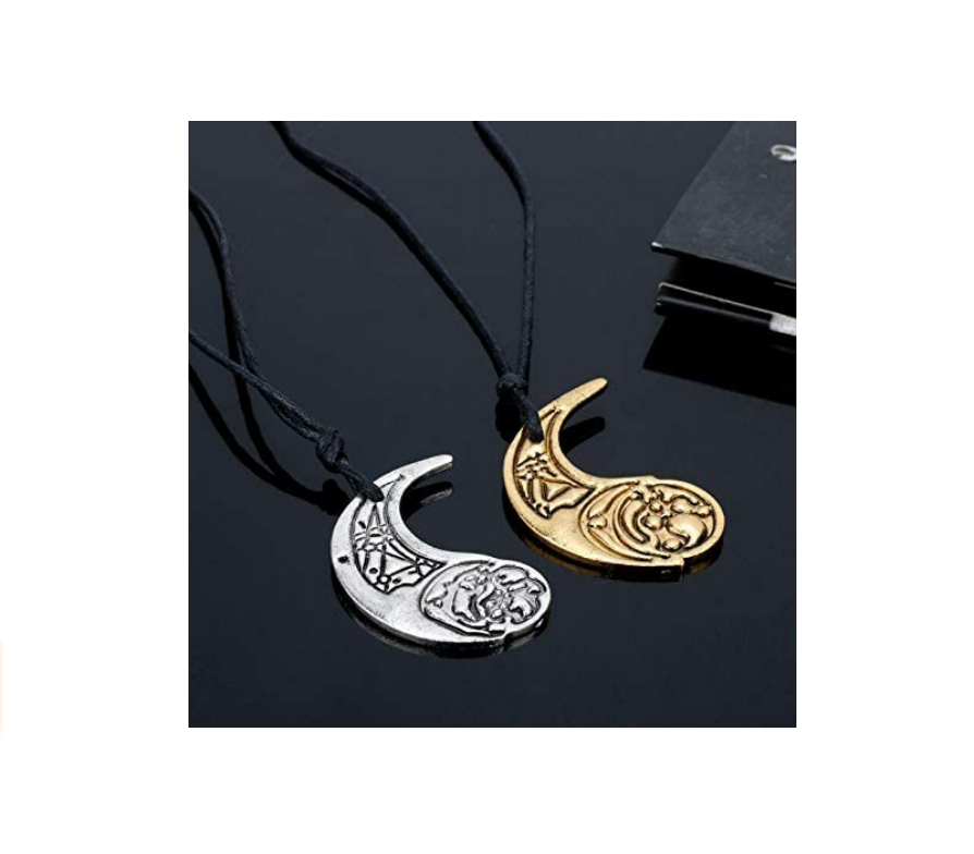TLJ Crescent Moon Shape Pendant Set 2