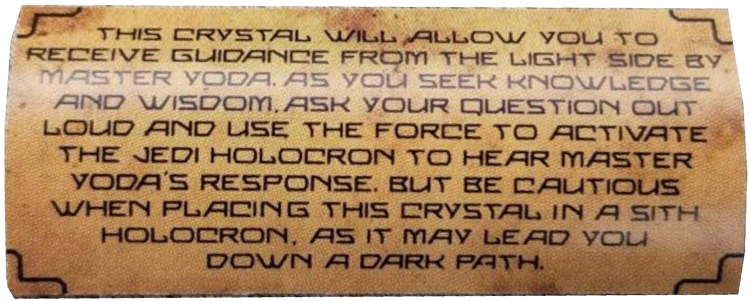 SWGE Yoda Force Guidance Kyber Crystal 2