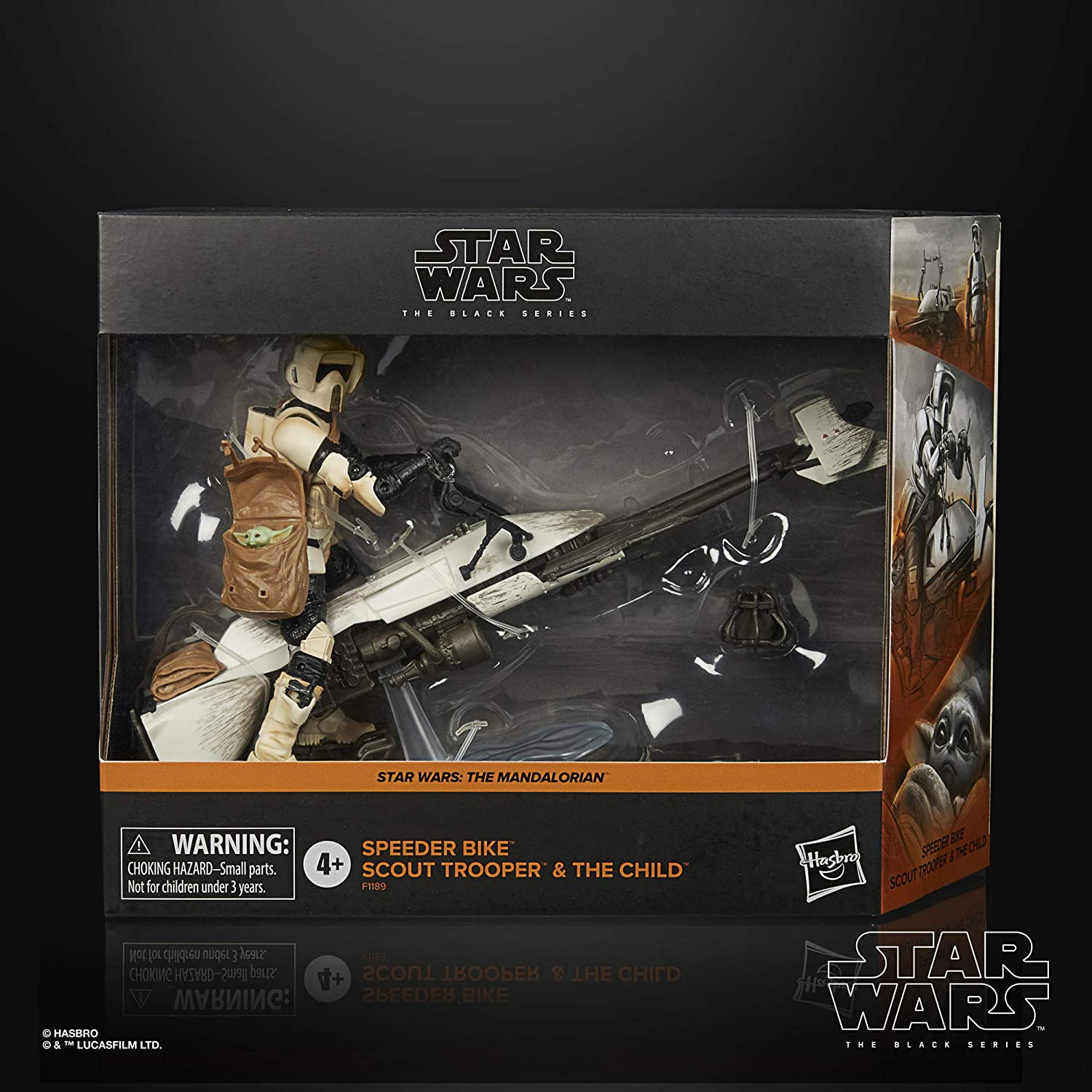 TM Speeder Bike Scout Trooper and The Child Black Series Figure Set 1