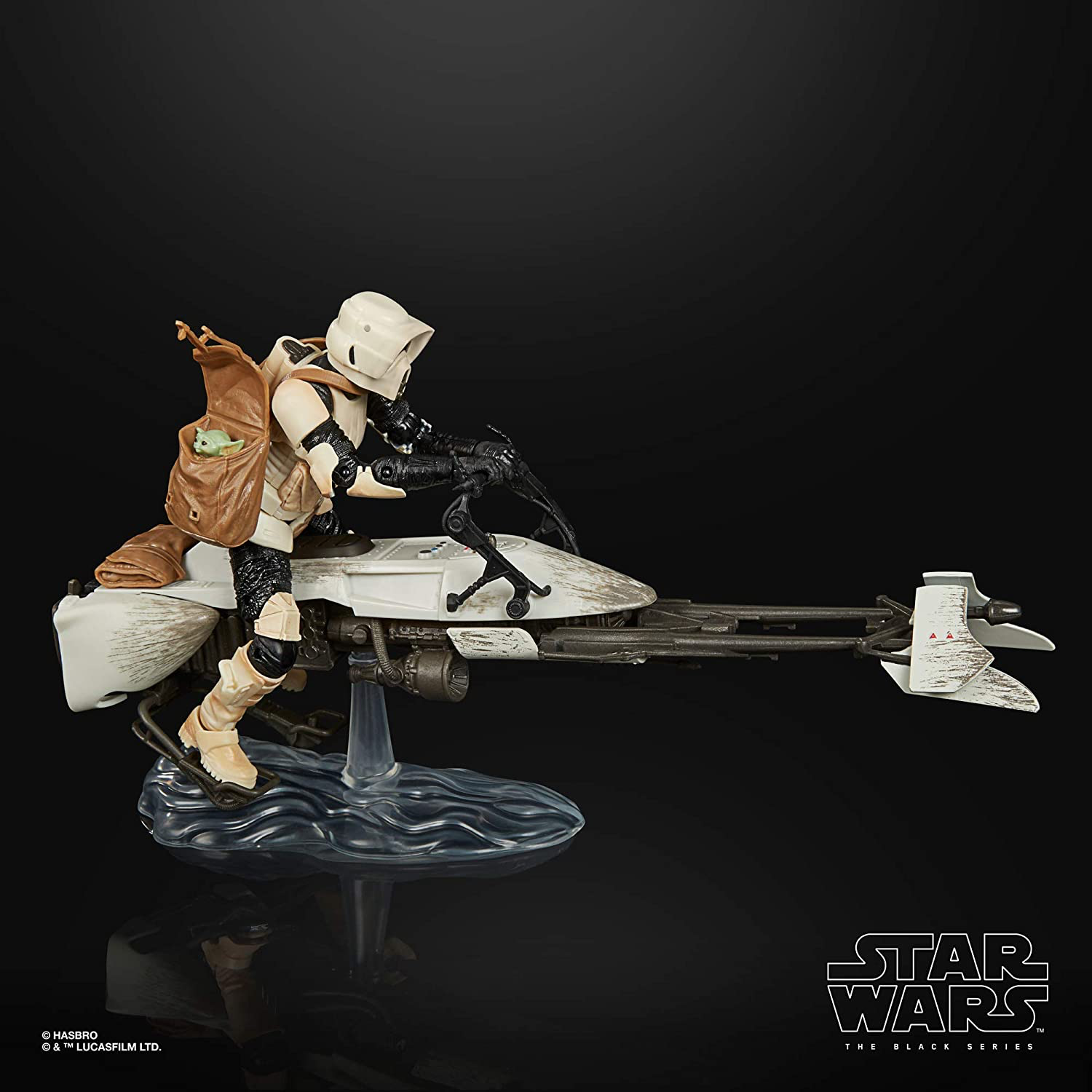 TM Speeder Bike Scout Trooper and The Child Black Series Figure Set 4