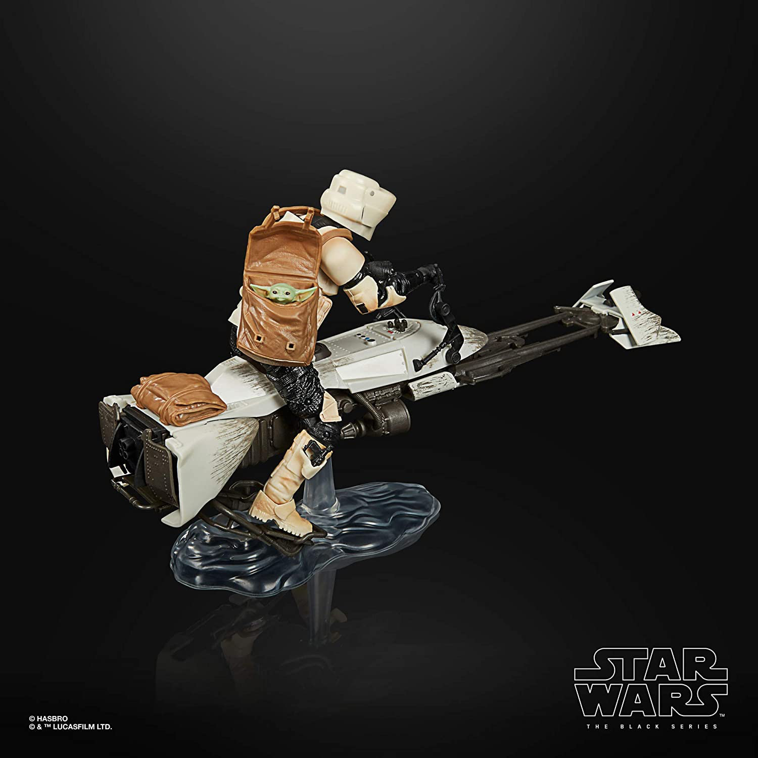 TM Speeder Bike Scout Trooper and The Child Black Series Figure Set 5