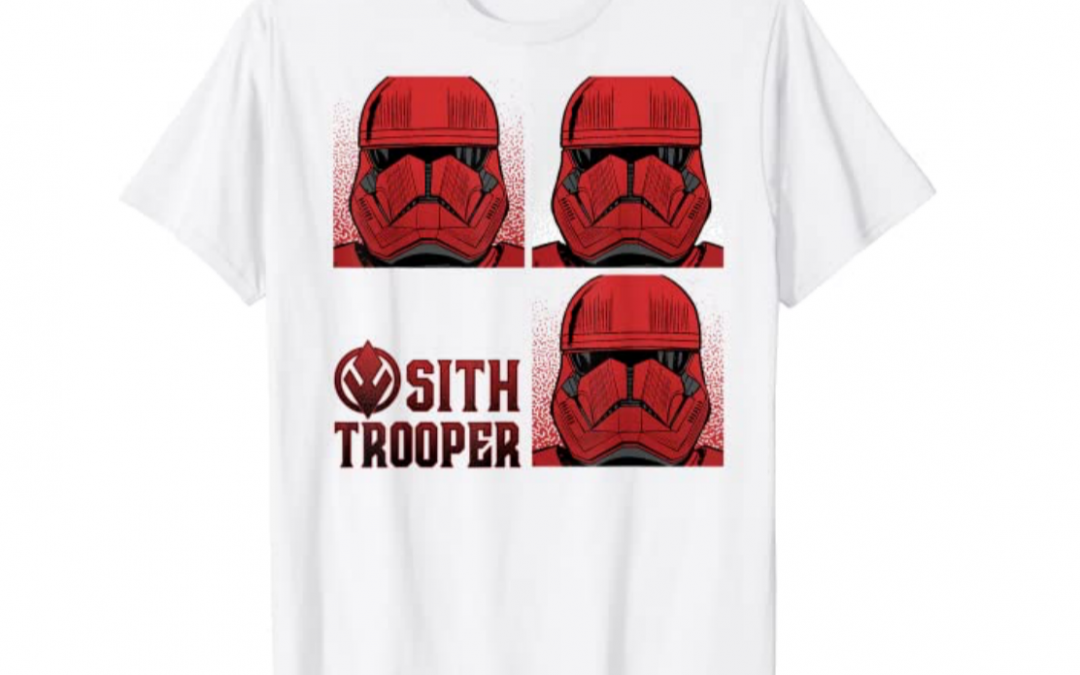 New Rise of Skywalker Sith Trooper Portrait T-Shirt available now!