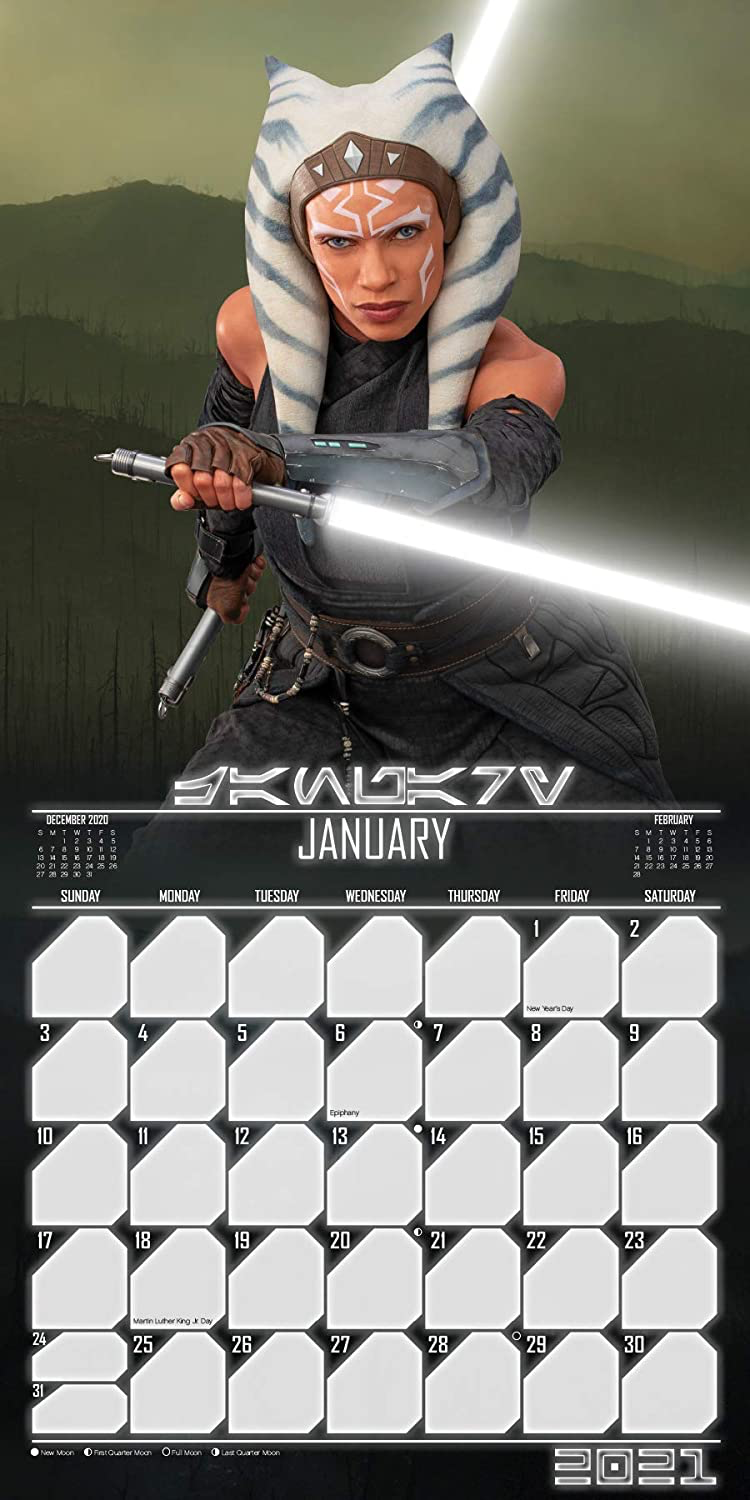 TM Ahsoka Tano 2021 Wall Calendar 3