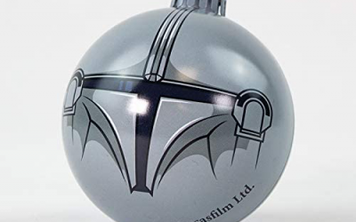 New The Mandalorian Mando Metal Ball Christmas Ornament available!