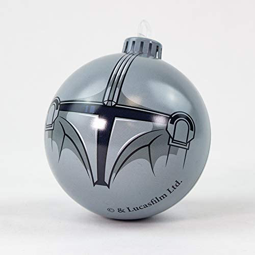 New The Mandalorian Mando Metal Ball Christmas Ornament available!