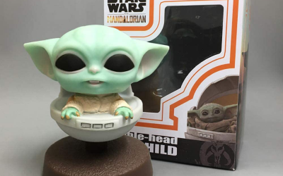 New The Mandalorian Grogu Desktop Bobble Head Doll available!