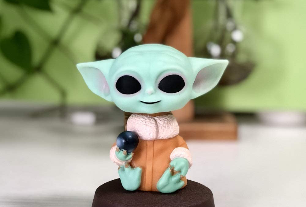 New The Mandalorian The Child (with Knob) Bobble Head Toy available!