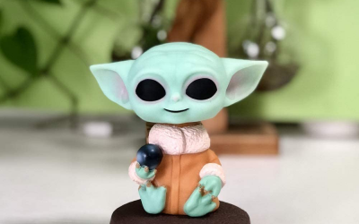 New The Mandalorian The Child (with Knob) Bobble Head Toy available!