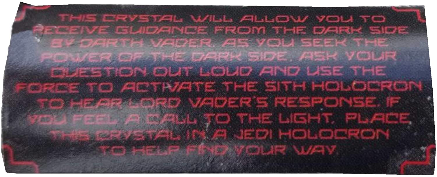 SWGE Darth Vader Force Guidance Red Kyber Crystal 2