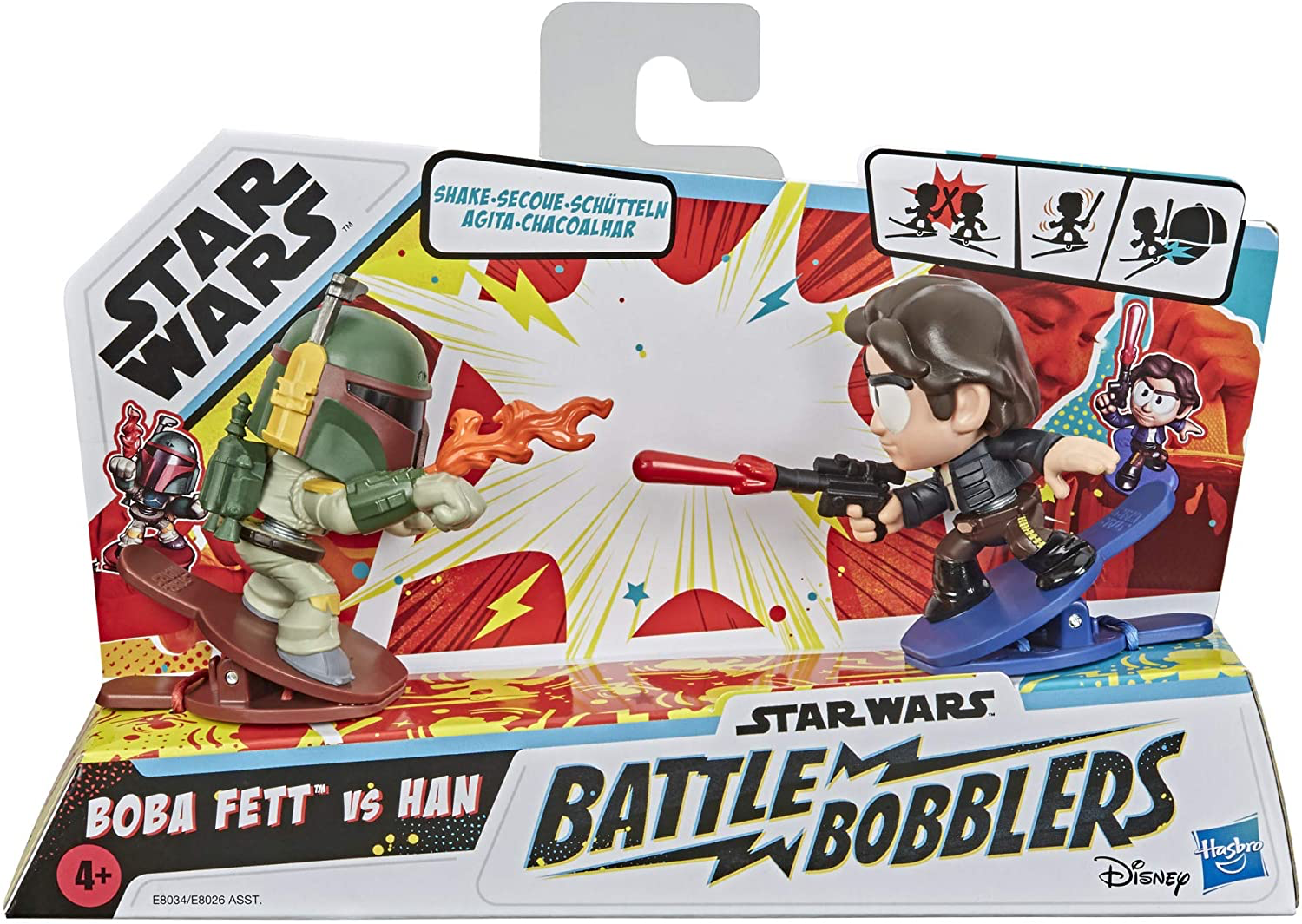 SW Boba Fett vs. Han Battle Bobblers Figure 2-Pack 1