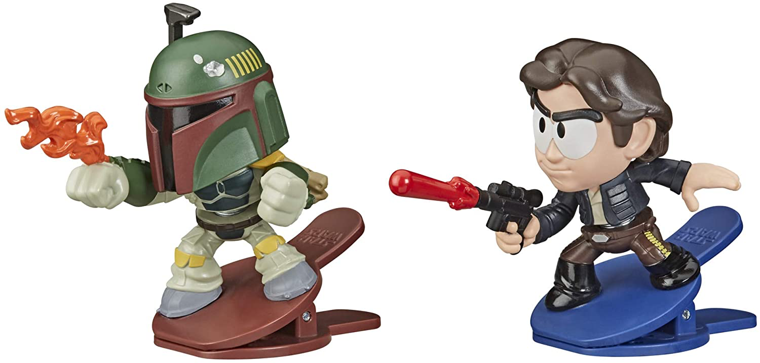 SW Boba Fett vs. Han Battle Bobblers Figure 2-Pack 3