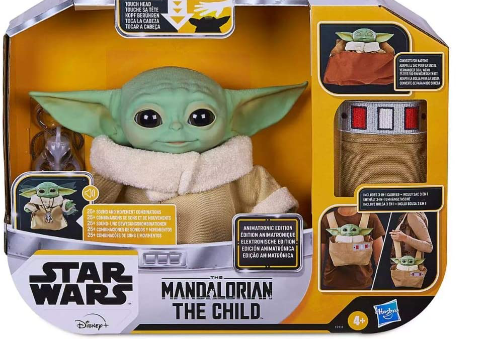 New The Mandalorian The Child (Grogu) Animatronic Toy with Carrier available!