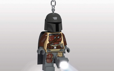 New The Mandalorian Mando Lego Mini Figure Keychain Light available!