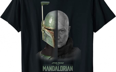 New The Mandalorian Boba Fett Split Face T-Shirt available!