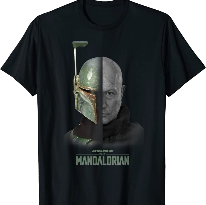 New The Mandalorian Boba Fett Split Face T-Shirt available!