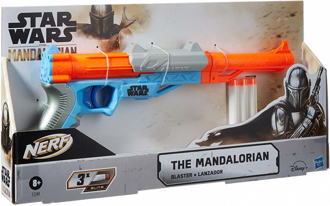 New The Mandalorian themed Mandalorian Nerf Blaster Toy available!
