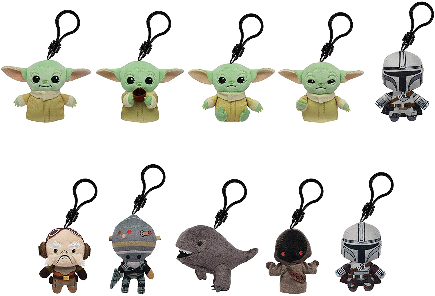 New The Mandalorian Plush Bag Clip Blind Bag Set Available Now! 