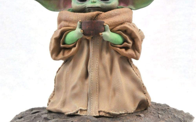 New The Mandalorian The Child (Grogu) with Soup Bowl Statue available for pre-order!