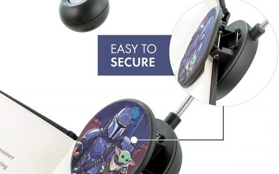 New The Mandalorian Mando and The Child LED Reading Light with Clip available!