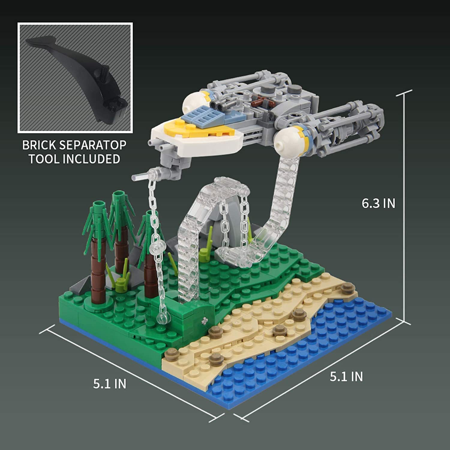 SW Y-Wing Fighter Building Kit Lego Set 1