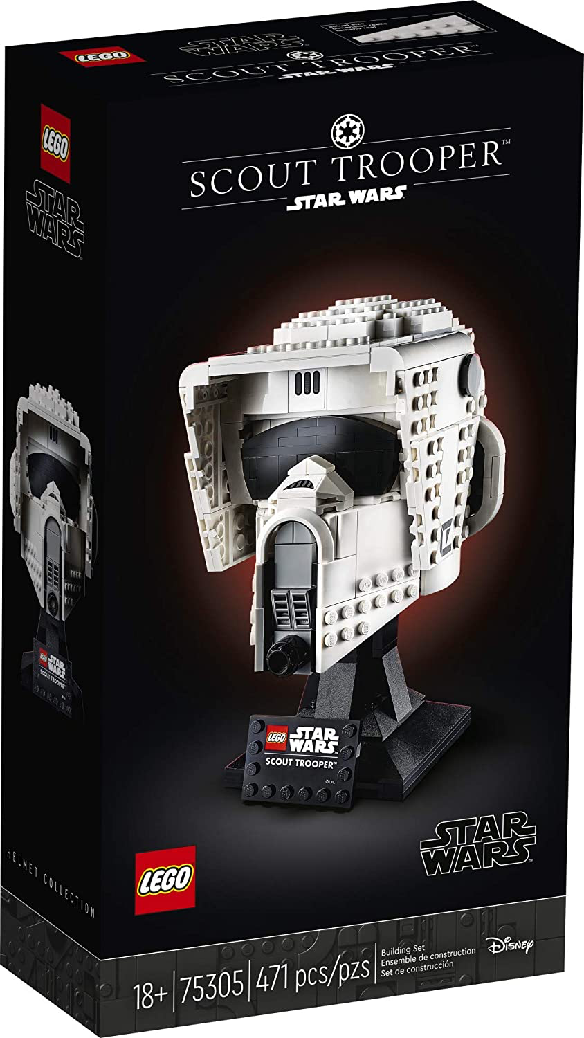 SW Imperial Scout Trooper Helmet Lego Set 1