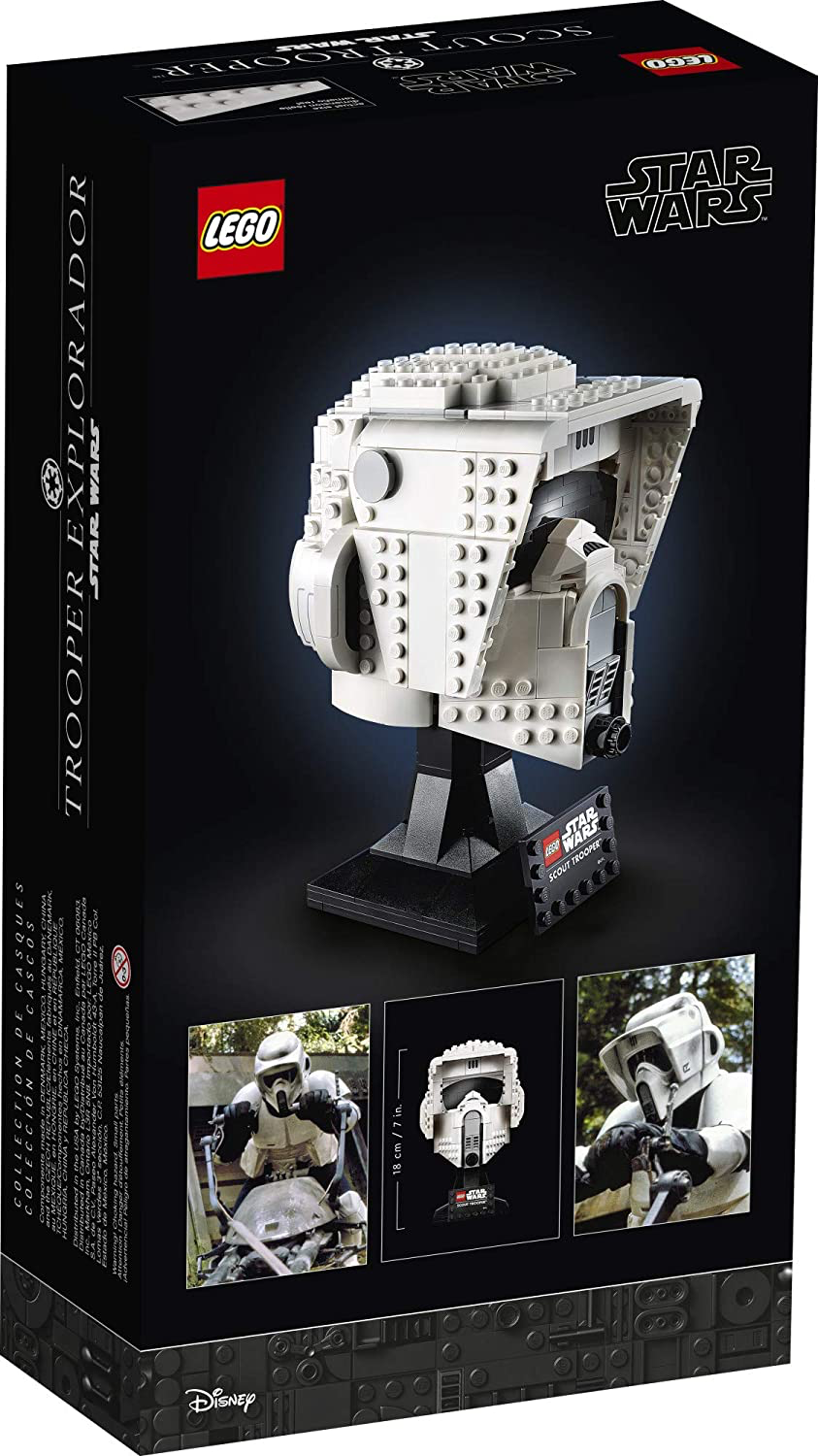 SW Imperial Scout Trooper Helmet Lego Set 2
