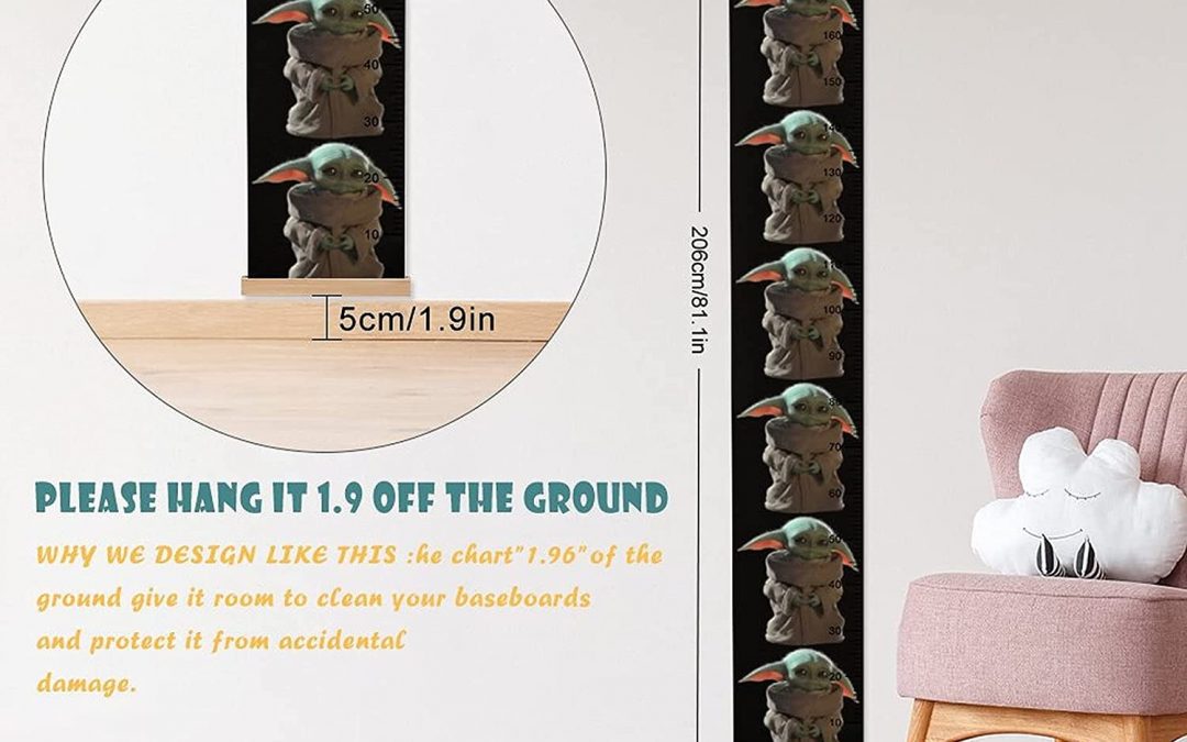 New The Mandalorian The Child (Grogu) Height Rulers Growth Chart available!