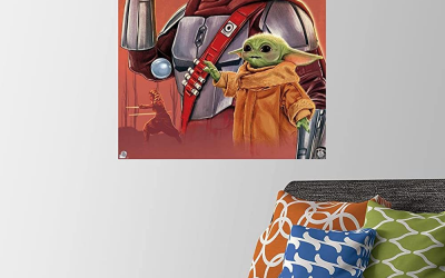 New The Mandalorian Mando and The Child Doaly Wall Poster available!