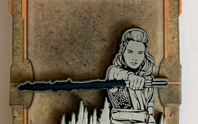 New Galaxy's Edge Rey With Lightsaber Resist Pin available now!