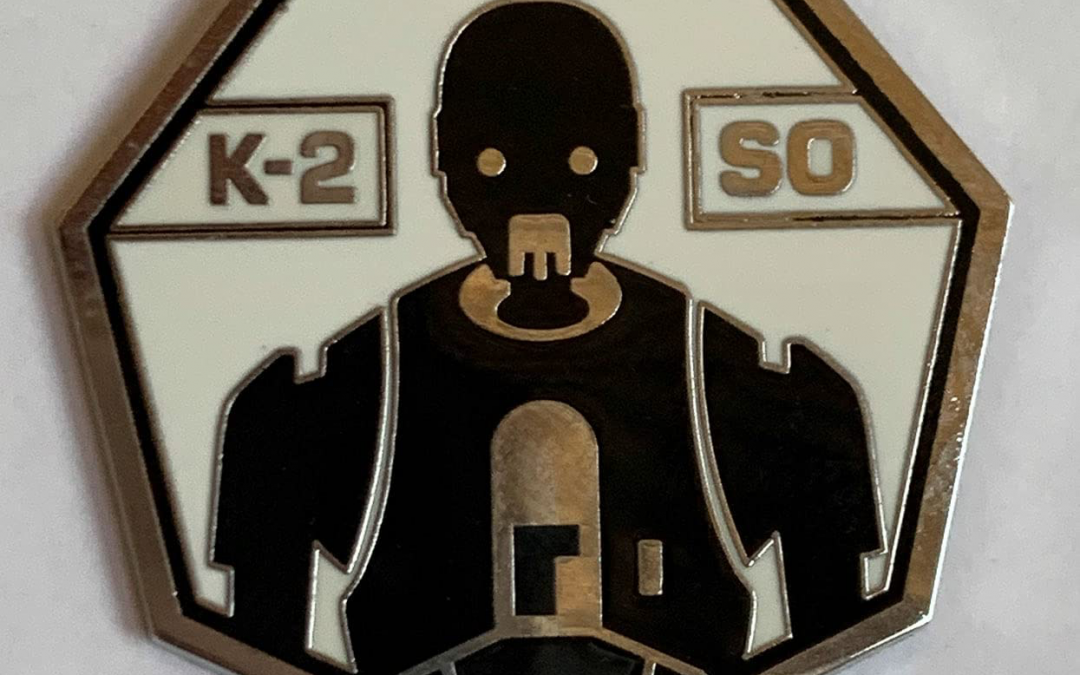 New Galaxy's Edge K-2SO Droid Depot Mystery Pin available now!