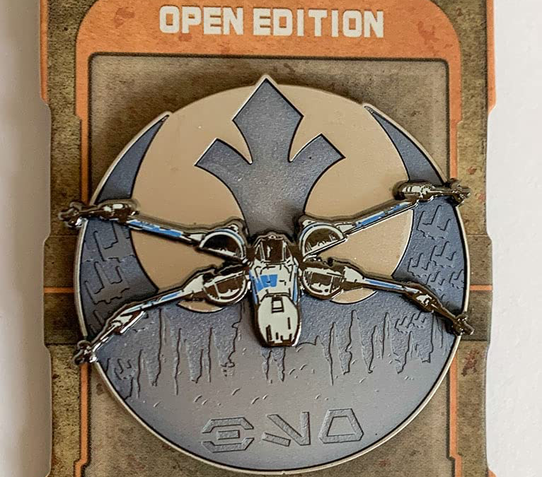 New Galaxy's Edge Black Spire Outpost X-Wing Fighter Pin available!