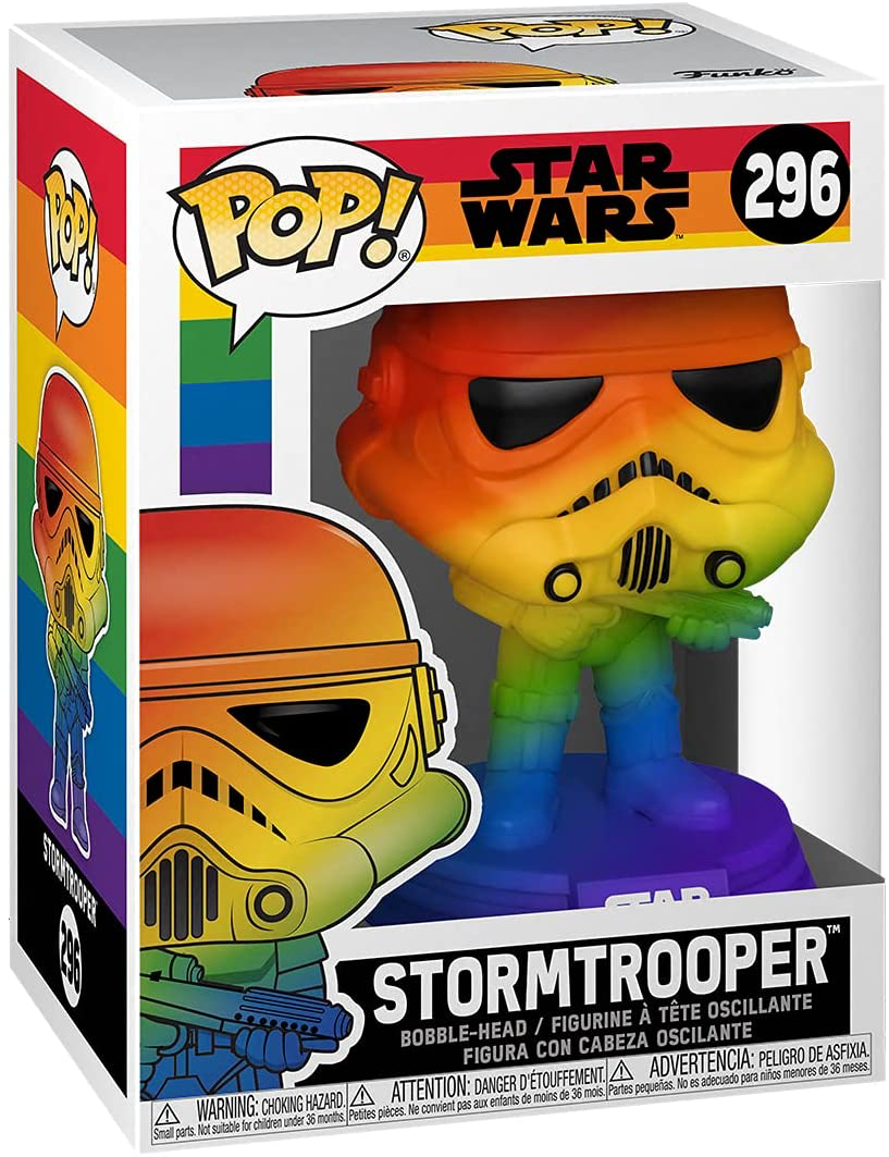 SW Rainbow Imperial Stormtrooper Bobble Head Toy 1