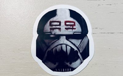 New The Bad Batch Wrecker's Helmet Laptop Sticker available!
