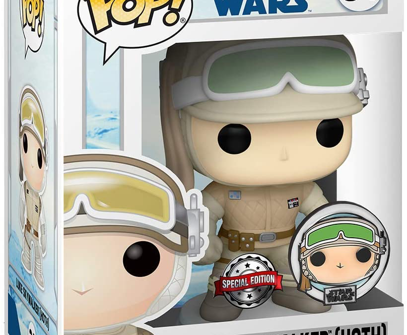 New Empire Strikes Back Hoth Luke Skywalker Bobble Head Toy with Pin set available!