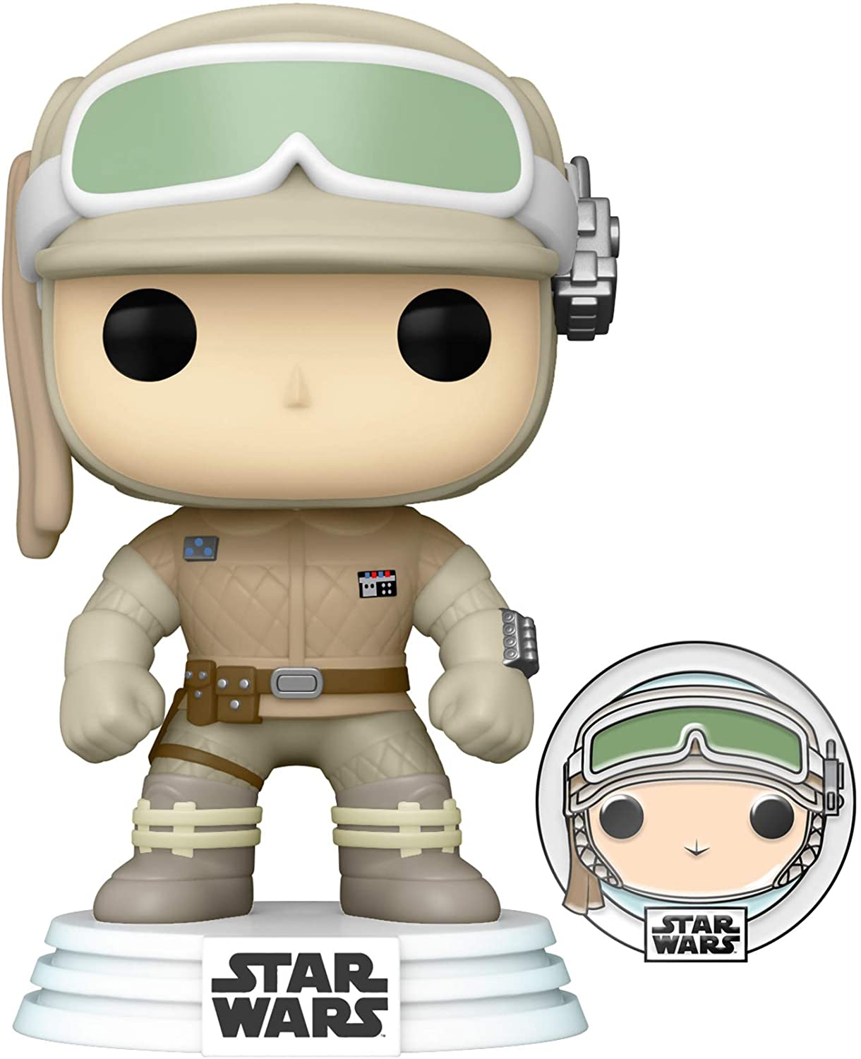 TESB Hoth Luke Skywalker Bobble Head Toy with Pin set 1