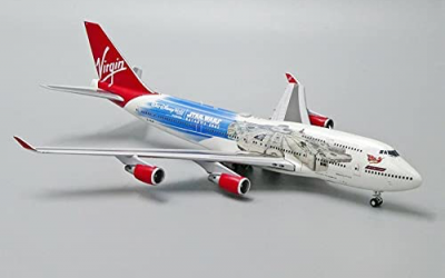 New Galaxy's Edge Millennium Falcon Virgin Atlantic Die Cast Model Airplane available!