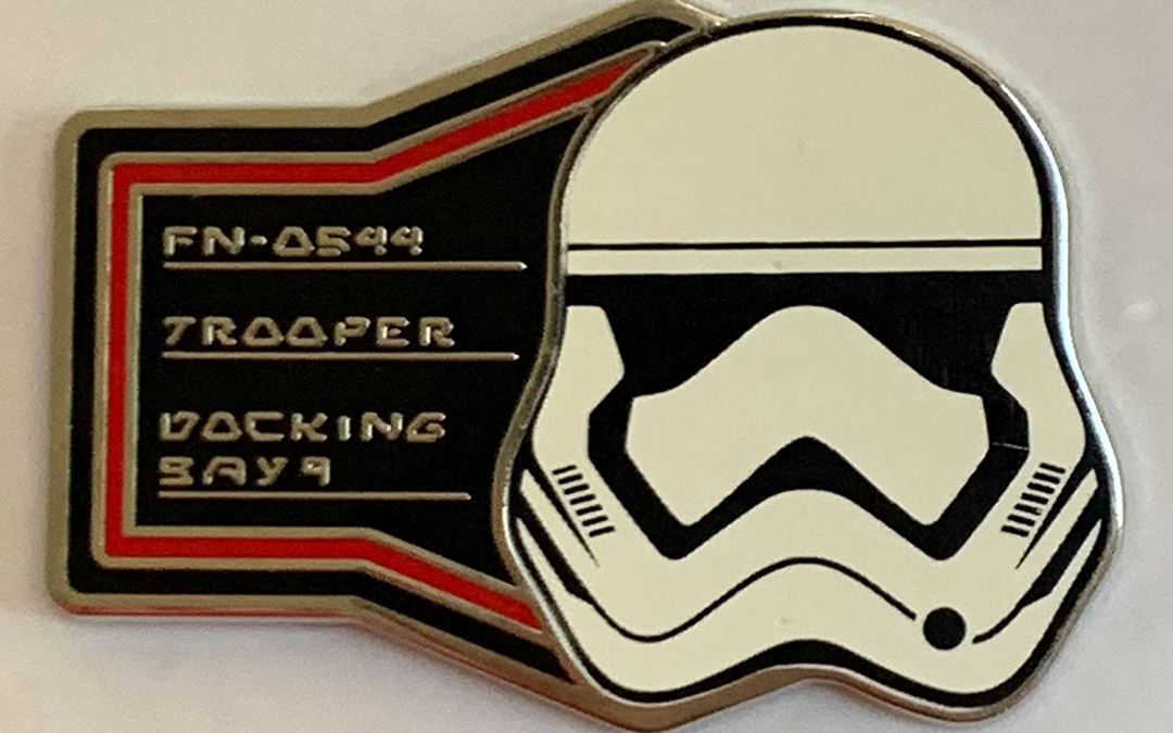 New Galaxy's Edge First Order Stormtrooper Helmet Docking Bay 9 Pin available!