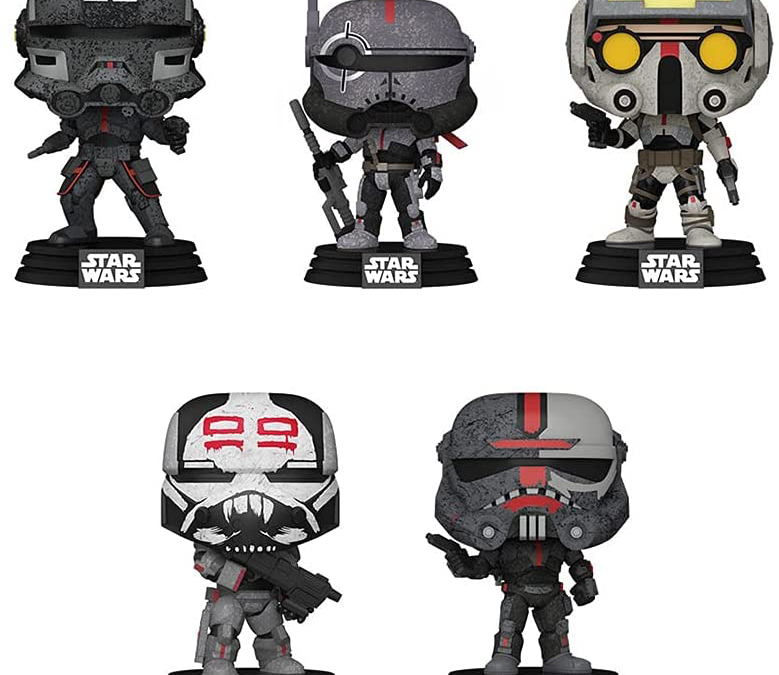 New Star Wars The Bad Batch Bobble Head Toy 5-Pack Bundle available!