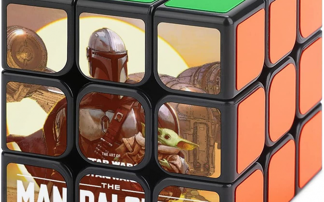 New Mando (Din Djarin) and The Child (Grogu) Art Print Rubik Cube Toy available!