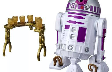 New Galaxy's Edge Trading Outpost Depot Purple Astromech Droid Figure available!