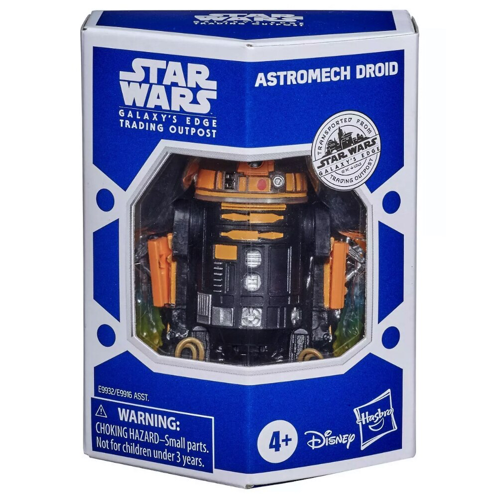 SWGE Trading Outpost Depot Orange & Black Astromech Droid Figure 1